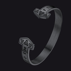 Pulseira de punho Viking Futhark Runas Casaivy
