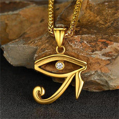 Colar Olho de Ra Egípcio Joias para Homens e Mulheres