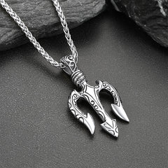 Colar Tridente Poseidon Pingente Amuleto Grécia Antiga