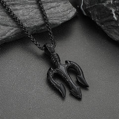 Colar Tridente Poseidon Pingente Amuleto Grécia Antiga