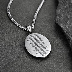 Colar com Medalha Oval Arcanjo São Miguel