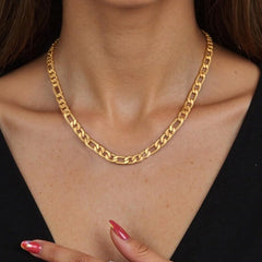 7 mm Edelstahl-Figaro-Gliederkette für Männer und Frauen
