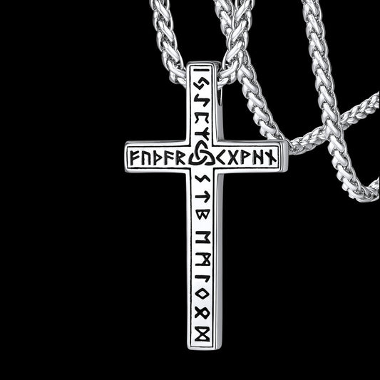 Kreuz Halskette Wikinger Rune Amulett Anhänger Männer Frauen