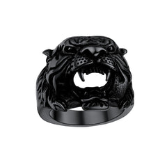 Punk Tiger Head Ring Men