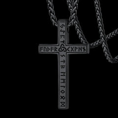 Kreuz Halskette Wikinger Rune Amulett Anhänger Männer Frauen