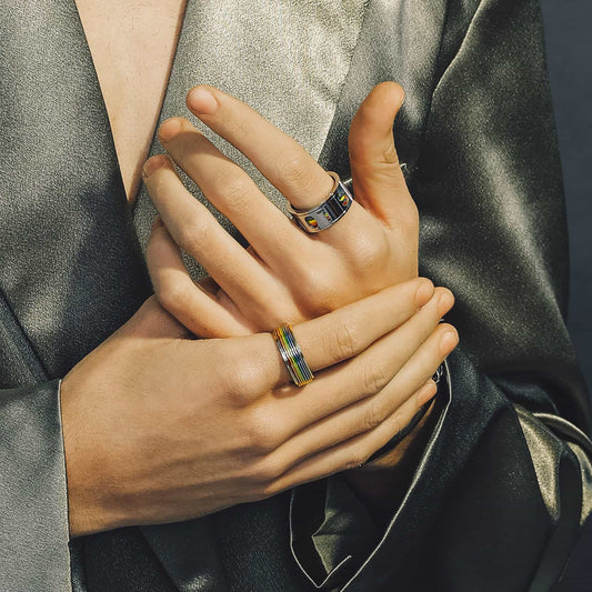 LGBT Pride Rainbow Ring Ring Spinner