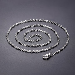 Rolo Cable Chain Necklace for Women Men 2MM Width