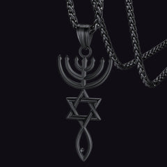 Messianisches Siegel Jerusalem Halskette Amulett Anhänger