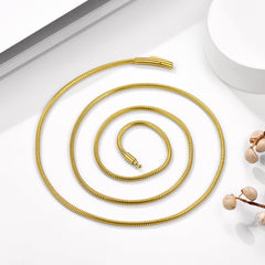 Thin Snake Chain Necklace for Men Women 2mm Width