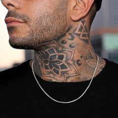 Thin Snake Chain Necklace for Men Women 2mm Width