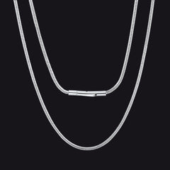 Thin Snake Chain Necklace for Men Women 2mm Width