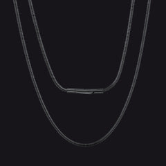 Thin Snake Chain Necklace for Men Women 2mm Width