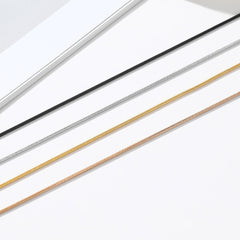 Thin Snake Link Chain Necklace for Women Men 2mm Width