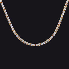3 mm glitzernde Halskette mit Zirkonia für Männer und Frauen