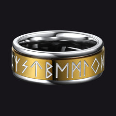 Viking Runes Stainless Steel Ring Men Couple
