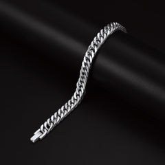 Armband mit kubanischer Gliederkette, 8/12/17 mm Breite