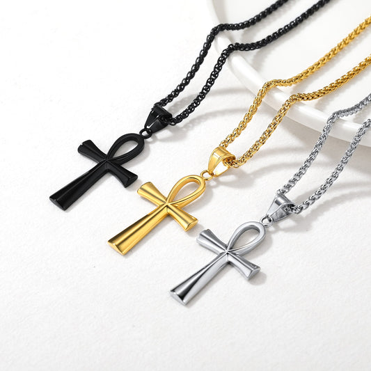 Ägyptische koptische Ankh-Kreuz-Halskette für Herren und Damen