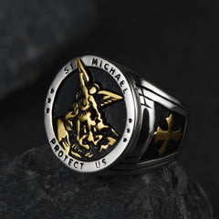 Erzengel St. Michael beschütze uns Ring Herren