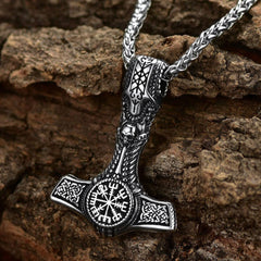 Wikinger Thors Hammer Mjolnir Halskette Anhänger Schmuck Geschenk Männer