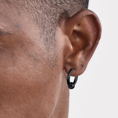 Samll Piercing Huggie Hoop Earrings Set For Men 3 Pairs