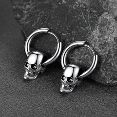 Coole Totenkopf-Creolen für Männer und Frauen