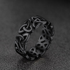 Irish Triquetra Celtic Knot Ring Men Women