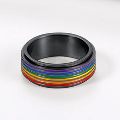LGBT Pride Rainbow Ring Ring Spinner