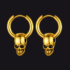 Coole Totenkopf-Creolen für Männer und Frauen