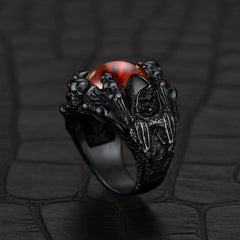 Anel de Sauron com Olho de Motociclista Anel de Garra de Dragão Masculino