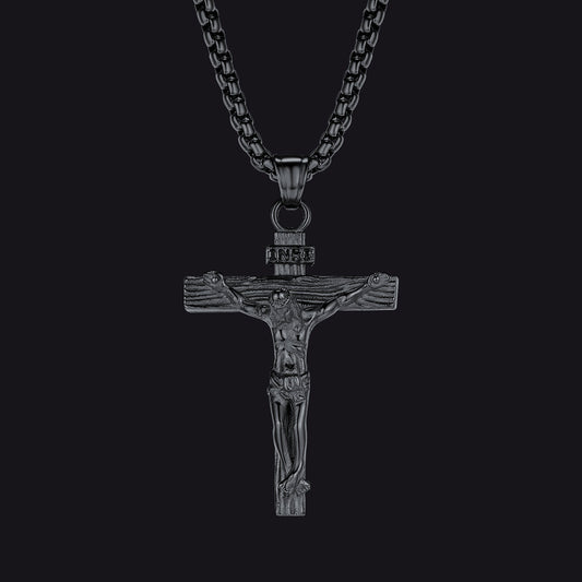 Katholische Kruzifix Kreuz Halskette Jesus Anhänger Männer Frauen
