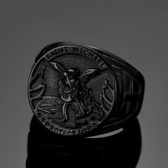 Christlicher Siegelring Saint Michael für Herren
