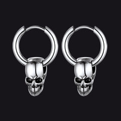 Coole Totenkopf-Creolen für Männer und Frauen