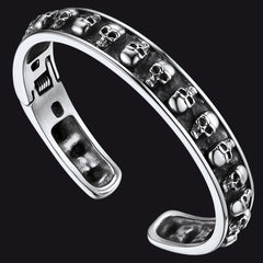 Totenkopf Manschette Gothic Punk Armreifen Armband