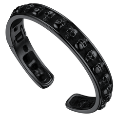 Totenkopf Manschette Gothic Punk Armreifen Armband