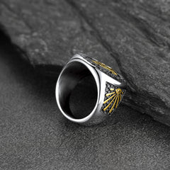 Stainless Steel Masonic Signet Ring Men Freemasonry