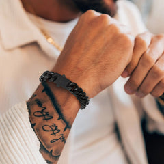 Pulseira de corrente cubana Miami com 5/7/9/12 mm de largura