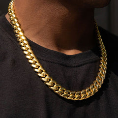 To My Man Miami Cuban Link Chain Halskette, Geburtstags- oder Jubiläumsgeschenk für ihn