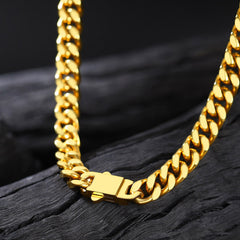To My Man Miami Cuban Link Chain Halskette, Geburtstags- oder Jubiläumsgeschenk für ihn
