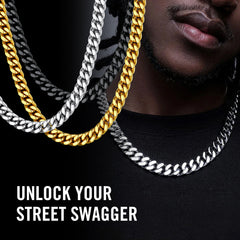 To My Man Miami Cuban Link Chain Halskette, Geburtstags- oder Jubiläumsgeschenk für ihn