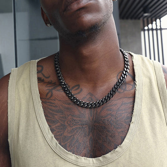 Miami Cuban Link Chain Halskette 5/7/9/12 MM Kette für Herren