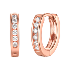 Brincos de argola Huggie de ônix preta e prata esterlina para homens e mulheres