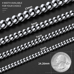 To My Man Miami Cuban Link Chain Halskette, Geburtstags- oder Jubiläumsgeschenk für ihn