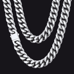 To My Man Miami Cuban Link Chain Halskette, Geburtstags- oder Jubiläumsgeschenk für ihn