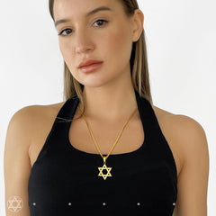 Colar Judaico Magen Estrela de Davi Masculino Feminino