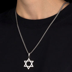 Colar Judaico Magen Estrela de Davi Masculino Feminino