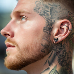 Quirky Cat Kitten Stud Earrings For Men Women