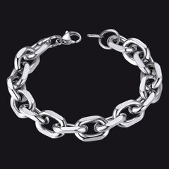 Rolo-Gliederarmband aus Edelstahl