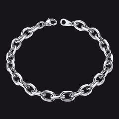 Rolo-Gliederarmband aus Edelstahl