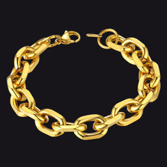 Rolo-Gliederarmband aus Edelstahl
