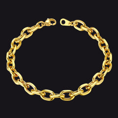 Rolo-Gliederarmband aus Edelstahl